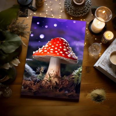 Amanita Muscaria Fairy - Printable image 5"X8" 300dpi digital download